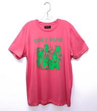 Load image into Gallery viewer, ONLY FANS T-SHIRT - PINK AND NEON GREEN - LARGE (UNISEX)

