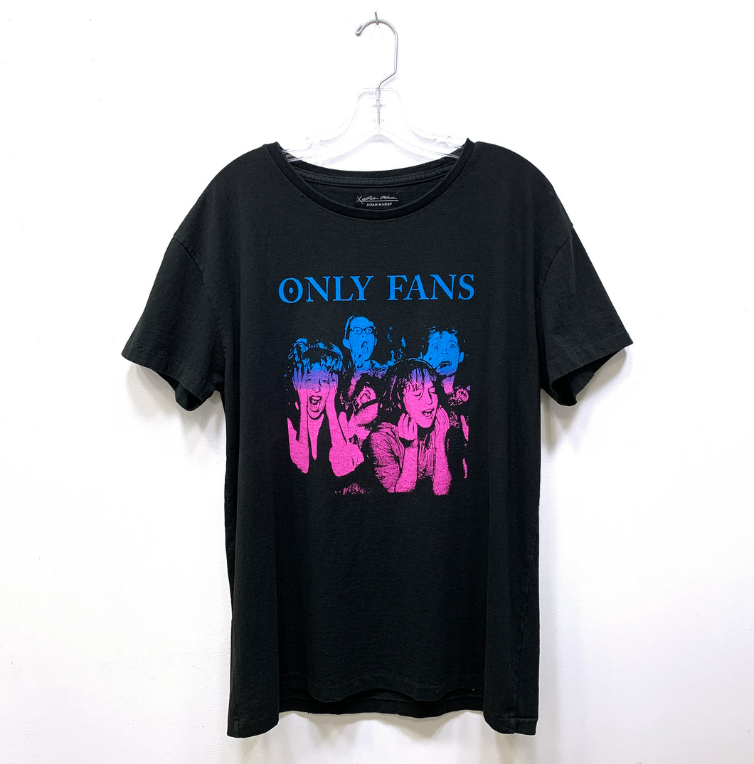 ONLY FANS T-SHIRT - BLUE AND PINK FADE - LARGE (UNISEX)